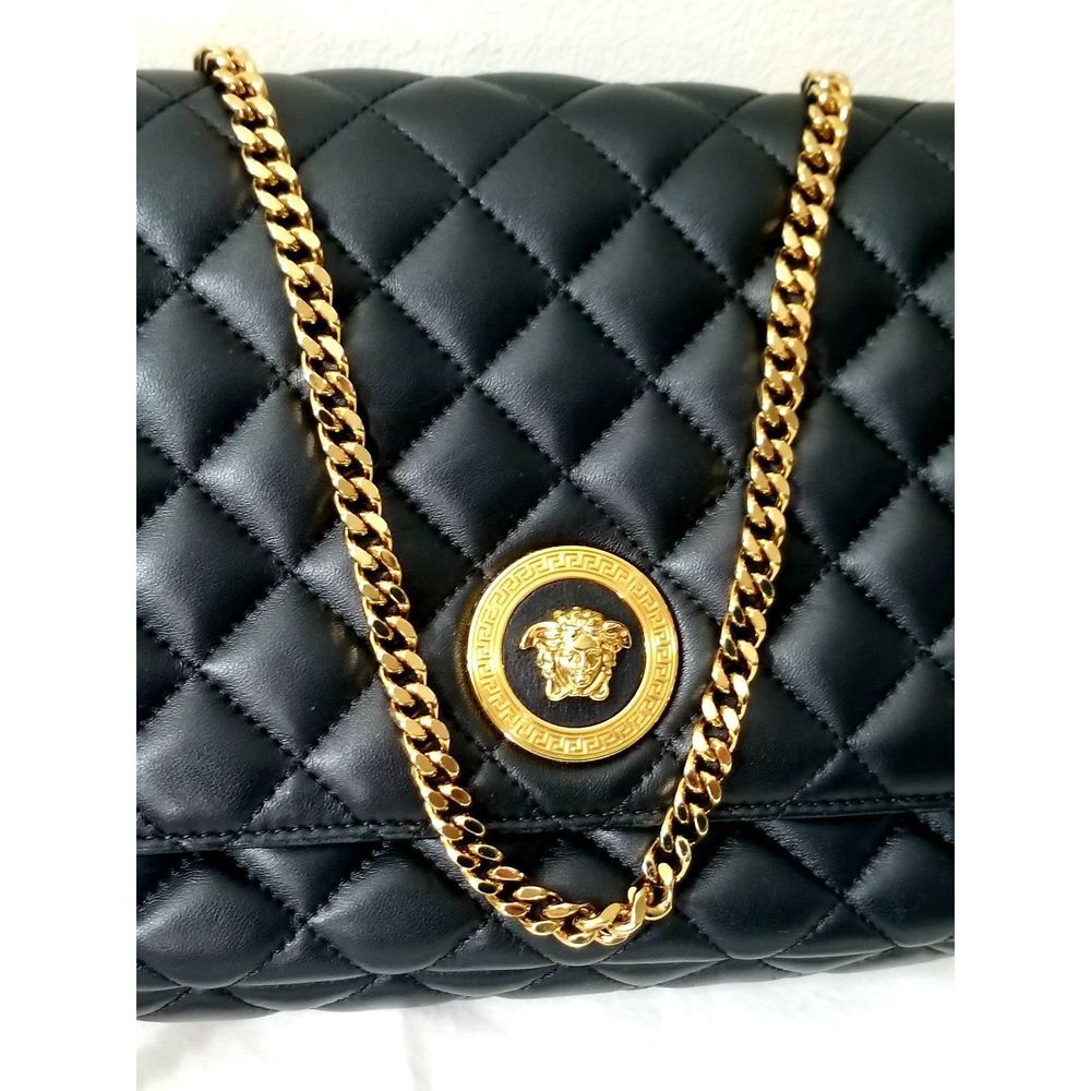 Authentic VERSACE quilted leather medusa head crossbody bag - Picture 3 of 12